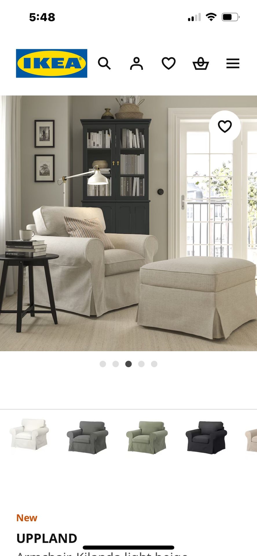 Uppland Chair And Ottoman 