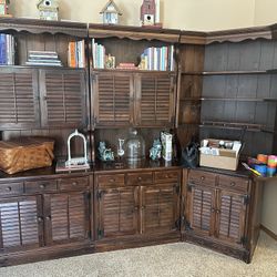 Ethan Allen Bookshelves Entertainment Center