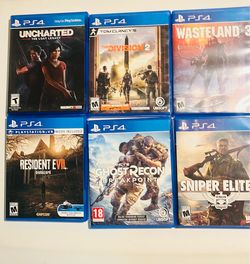 Ps 4 games lots of 6