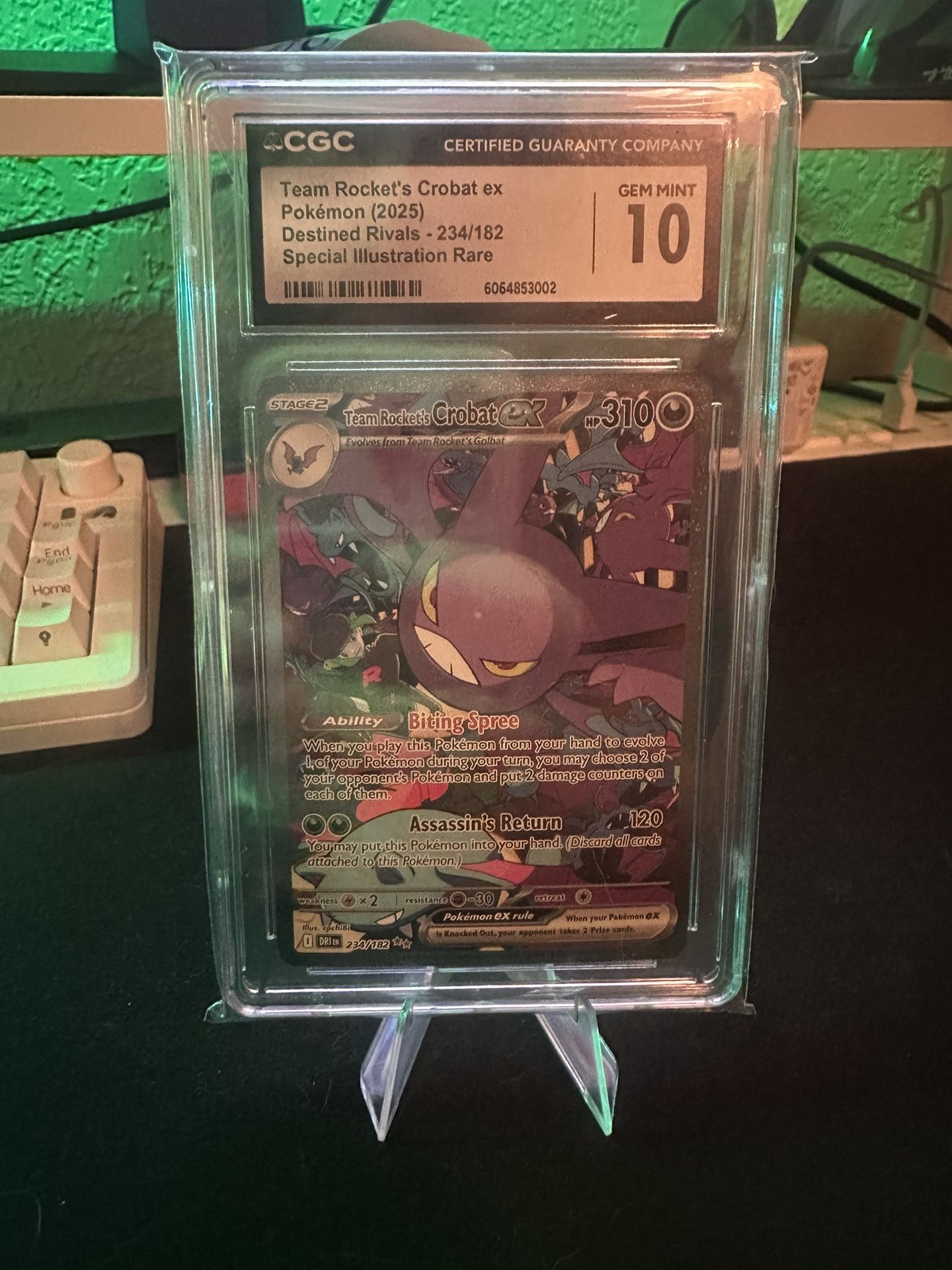 CGC 10 Crobat EX Team Rocket’s Destined Rivals (trade only) Kendall