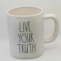 Rae Dunn Artisan Collection by Magenta " Live Your Truth" Mug