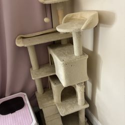Cat Tree Tower And Scratch Post