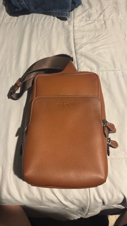 Brown leather Coach Gotham Pack