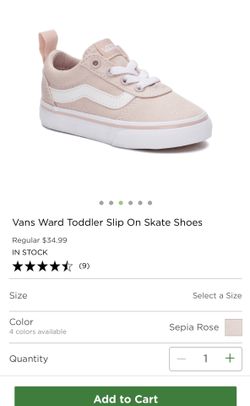 Vans light pink size 10T