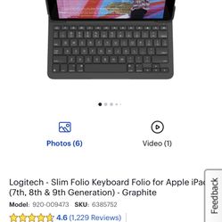Logitech Ipad 7 Gen Keyboard