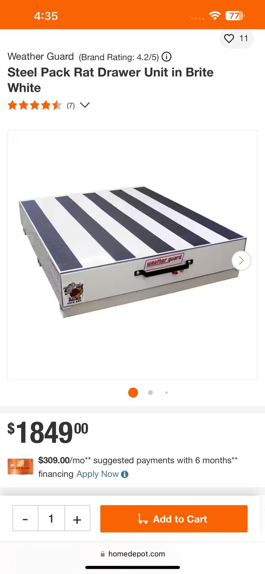 Rat pack Tool Box’s Laydown Slide Drawer