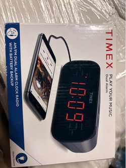 TIMEX dual alarm and play your music