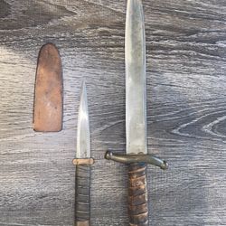 Vintage WWII Theater Fighting Knife Sword and Dagger Antique 