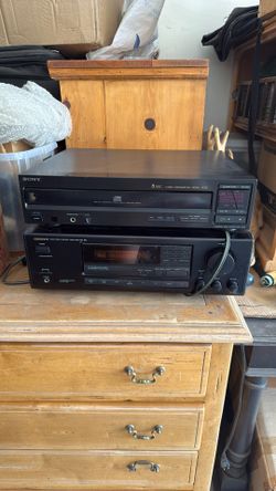 SONY 5 Disc CD player & ONKYO Amplifier $60 For BOTH