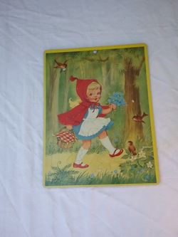 VINTAGE LITTLE RED RIDING HOOD PUZZLE