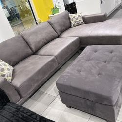 “L” Shape Sectional 🔥 Take It Home With Only $50 Down 