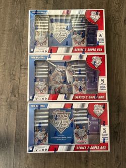 Topps 2026 Topps 75 Series 2 Baseball Super Box 184 Cards Exclusive Oversized