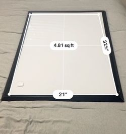 21” x 32.5” whiteboard.