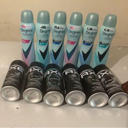 degree and axe  body spray deodorant