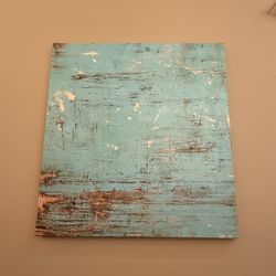 Great Big Canvas 36x34 Turquoise Abstract Art Coastal Rustic Wall Decor