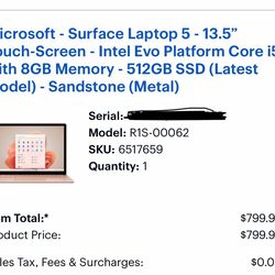 Microsoft Surface Laptop 5