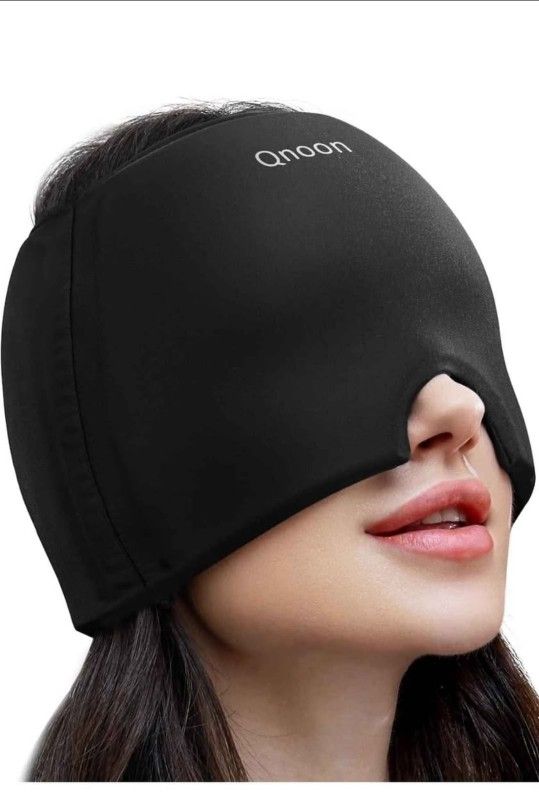 NEW! Hot & Cold Migrane Relief Cap, Black, Gel, super soft material