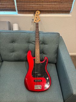 Squier Precision/Jazz PJ Bass Guitar Red Fender
