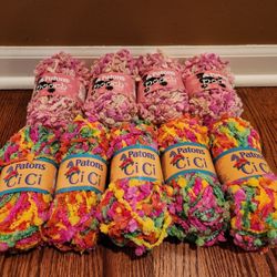 Yarn Bundle~Use for Christmas tree garland/tassels/clear ornament filler, gift wrapping, or for crafts (weaving, dream catchers, princess wands, etc.)