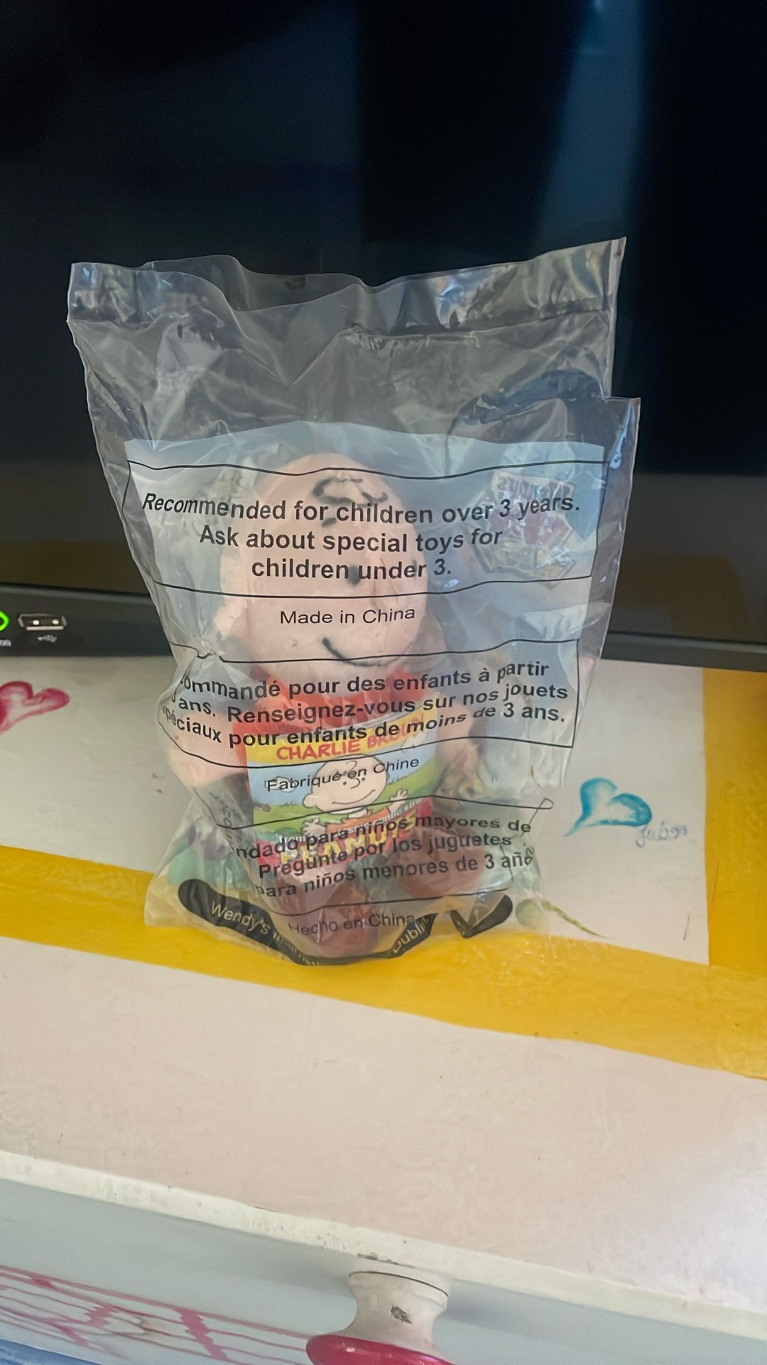 Wendy’s kids Meal Peanuts Charlie Brown Doll