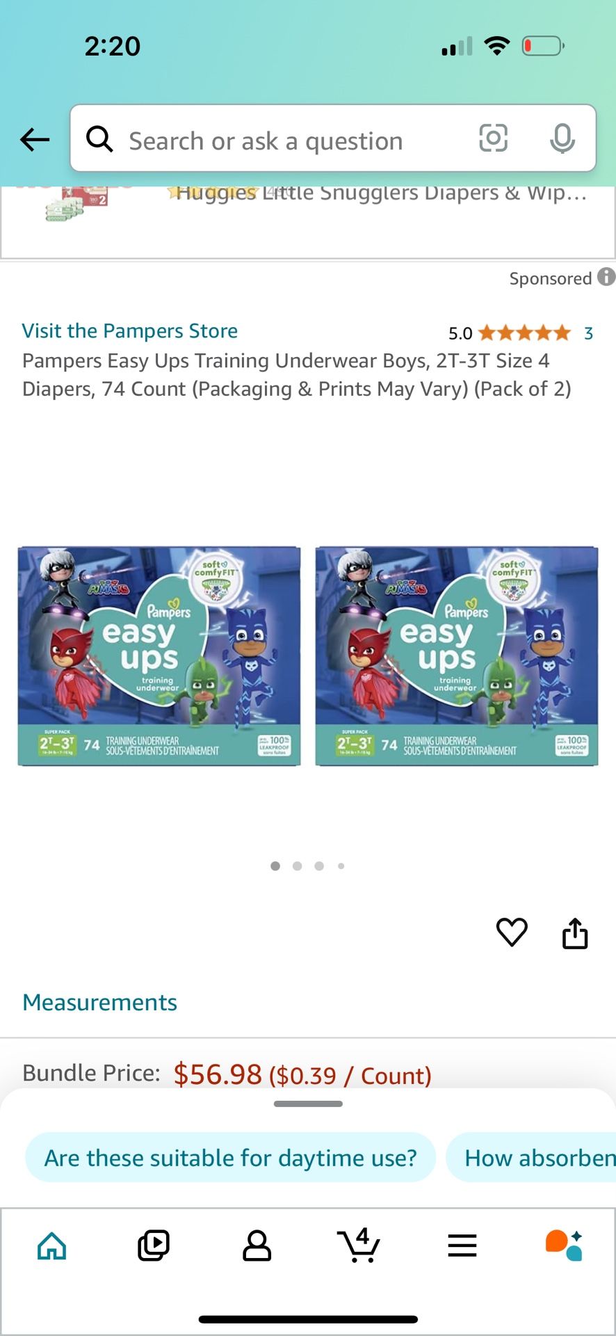 Pampers “easy UPS” (PJ Mask) 