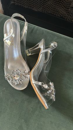 Clear party Shoes  Size 7
