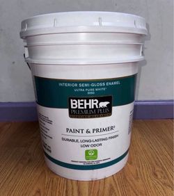 Behr Premium Plus Interior Semi-Gloss Paint 5 Gallon