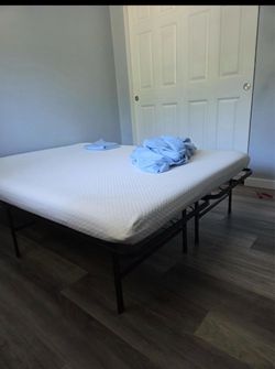 Bed frame and mattress included