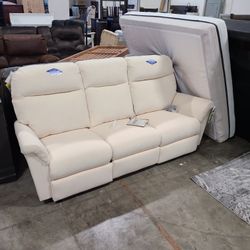 American Made Reclining Sofa With Head Adjust