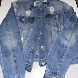 New Women’s Bling Tongue Jean Jacket 