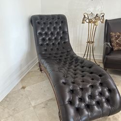 Cool Leather Sofa Lounger $427.00 Like New! 