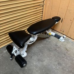Hoist Commercial Adjustable Weight Bench -  Flat, Incline, Decline & Shoulder Press Positions - Cybex, Precor, Flex, Nautilus, Hammer Strength, Rogue