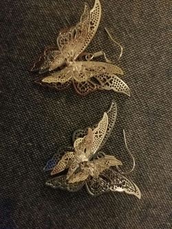 Brand new Sterling silver Butterfly earrings