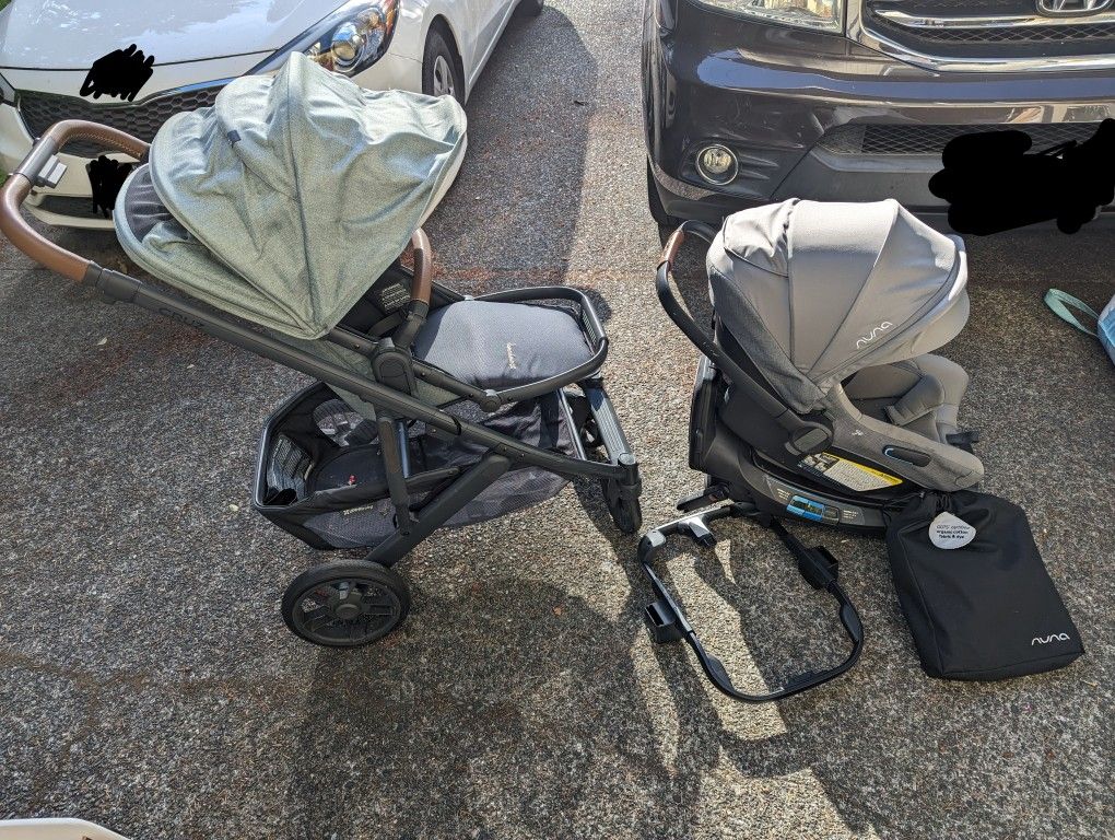 Uppa Baby Stroller And Nuna Infant Carseat