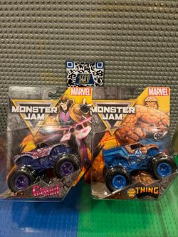 Monster Jam Marvel Gambit & The Thing Die-Cast Set