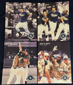 2010 San Diego Padres Limited Edition Photo Prints – Lot of 4