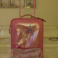 Laura Ashley Ballerina Rolling Luggage Backpack Suitcase!
