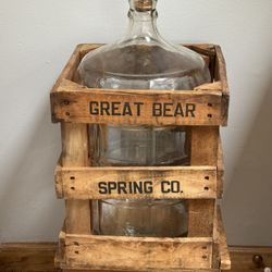 5 Gallon Great Bear Vintage Glass Water Bottle 