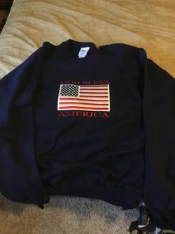 Brand new “God Bless America “ sweat shirt size 2XL in dark blue