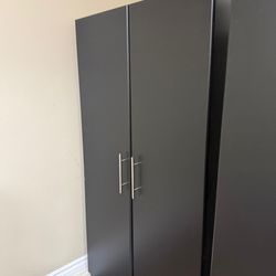 Black Wardrobe Cabinet / Closet Organizer – Great Condition