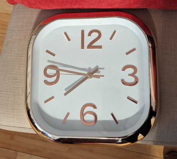 Rose Gold Wall Clock
