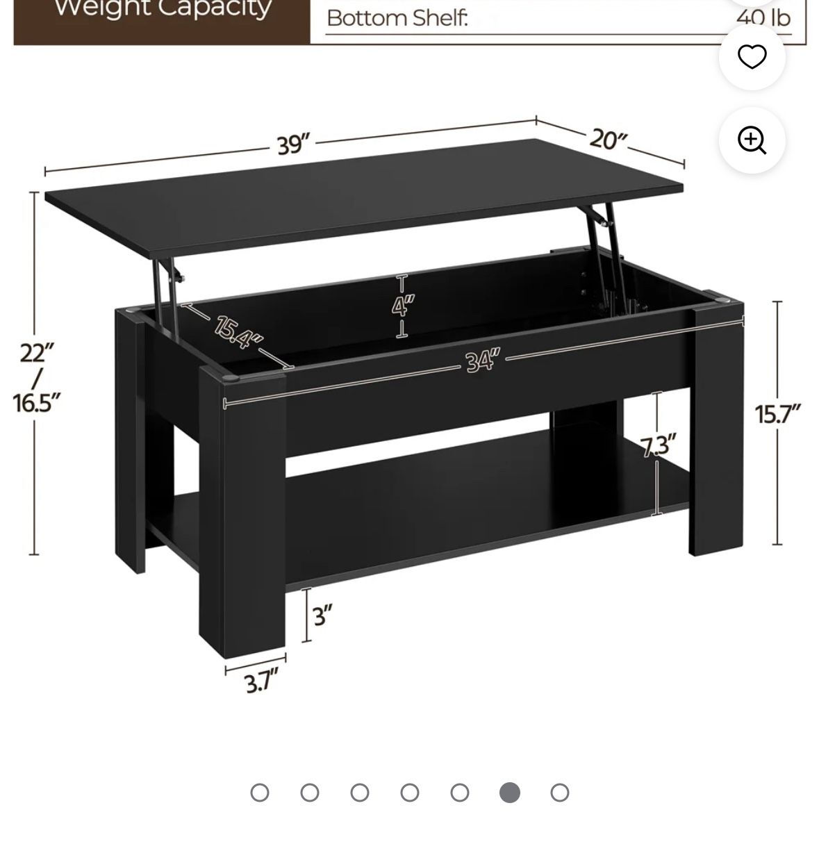 Lift Top Coffee Table