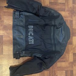 Ducati Moto Leather Jacket Size L
