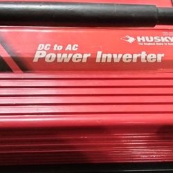 HUSKY DC to AC 750 Watt Power Inverter With 2ft And A 10ft Power Cords