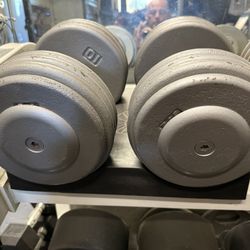 40LB, 50#, 60#, 70# and 80LB Dumbbells