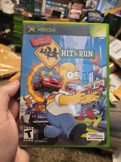 The Simpsons Hit and Run (Microsoft Xbox, 2003) Complete with Registration Card