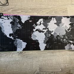 Brand New MS-X5 RGB Gaming Mouse Pad XXL 31.5”x11.8” World Map, 14 RGB Modes, USB Powered 