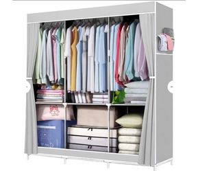 Shelf Portable Wardrobe Grey