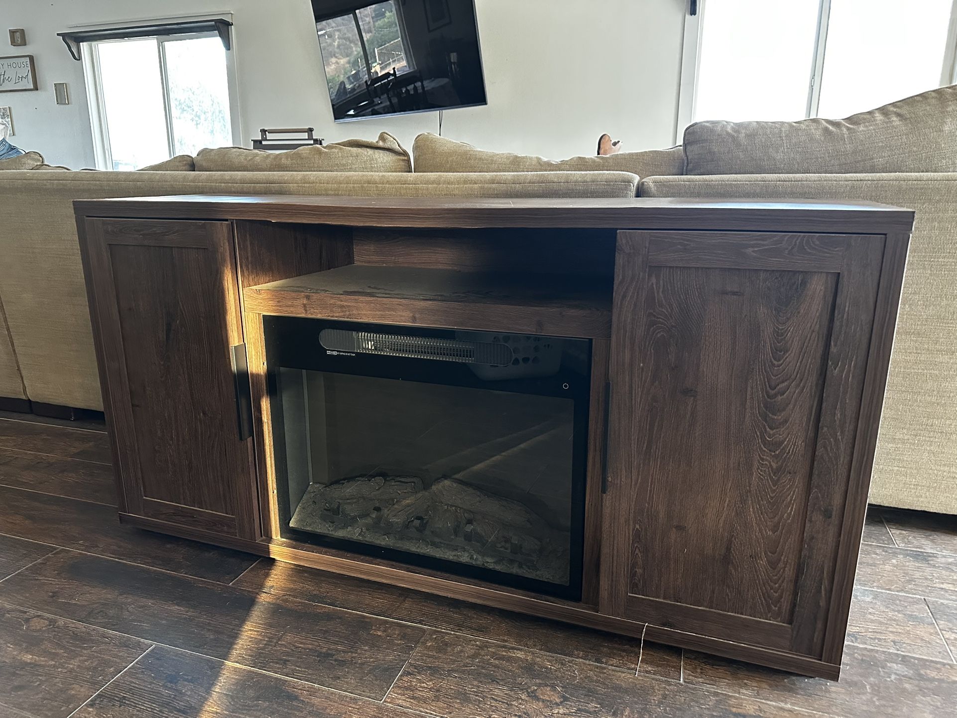 Fireplace TV console/cabinet