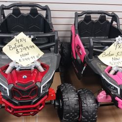 Coches eléctricos para niños con control remoto disponibles por tiempo limitado.